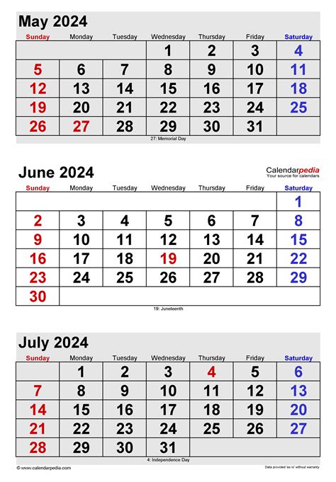 Incredible Free Printable Calendar June July August 2023 Images