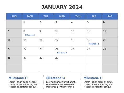 2024 Calendar Template Powerpoint