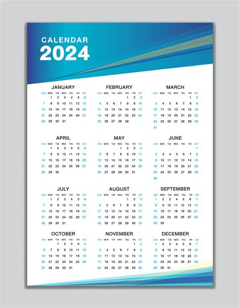2024 Calendar Wall