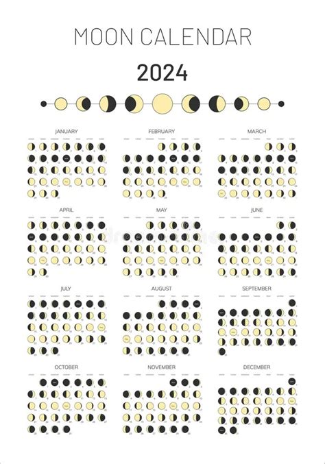 2024 Calendar With Moon Phases