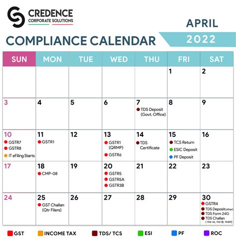 2024 Compliance Calendar