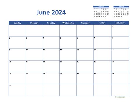 Download Printable June 2024 Calendars