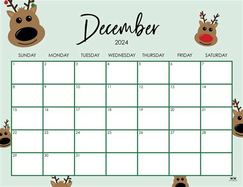 2024 December Calendar Fun