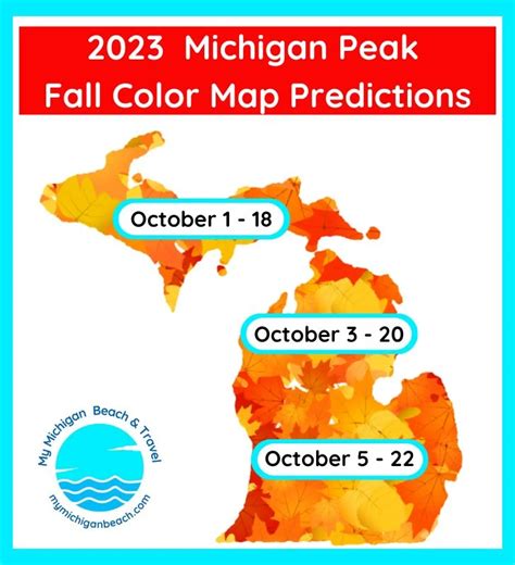 2024 Fall Color Map Michigan