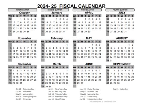 2024 Fiscal Calendar With Week Numbers
