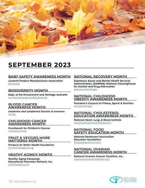 2024 Health Observances Calendar