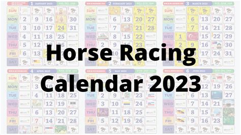 2024 Horse Racing Calendar