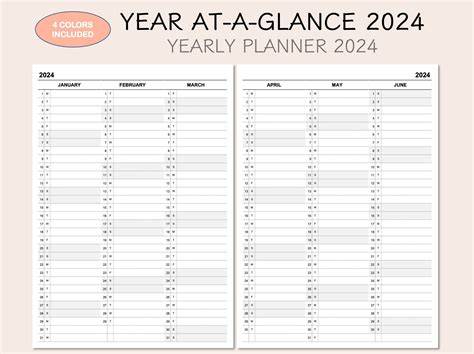 2024 Monthly Calendar Planner Free Printable