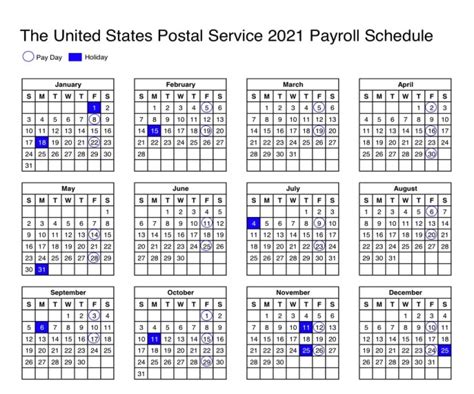 2024 Postal Calendar