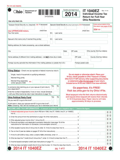 2024 ohio tax form it 1040 es