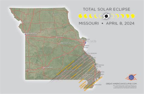 2024 solar eclipse path missouri map