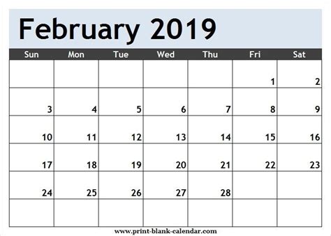 2024 February Calendar
