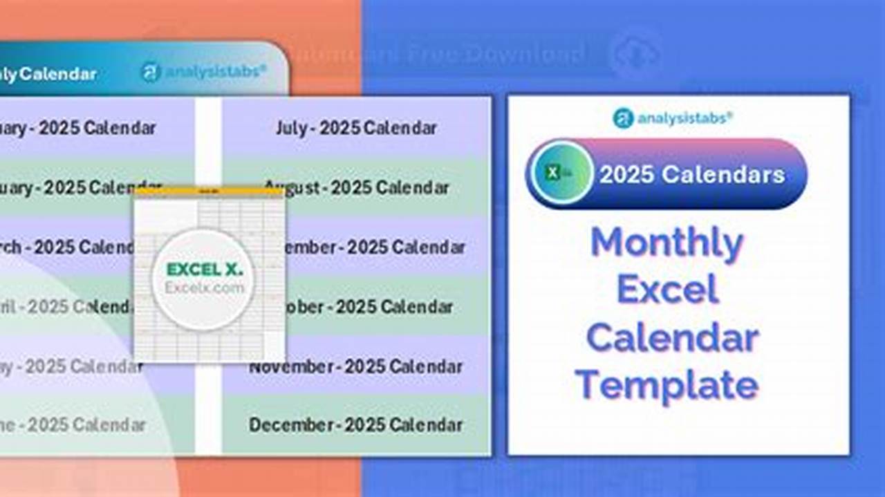 2025 Calendar Excel Template Free Download Software