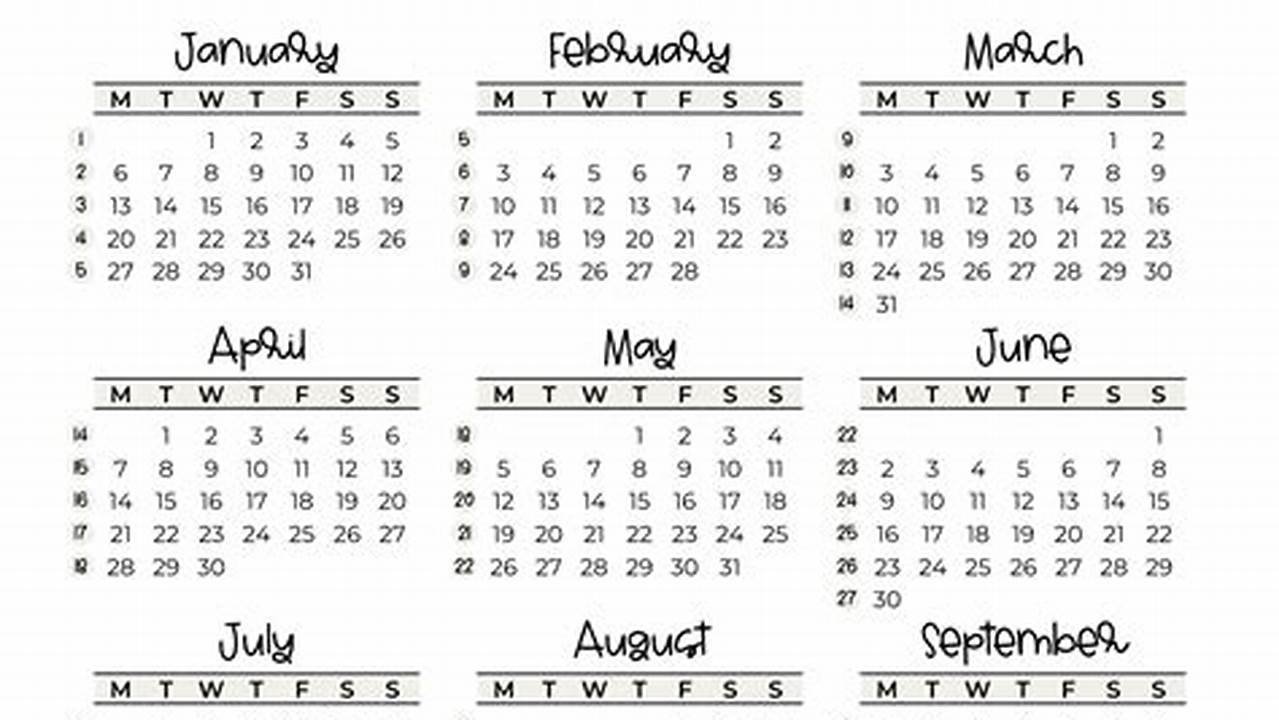 2025 Customized Calendar Week Number