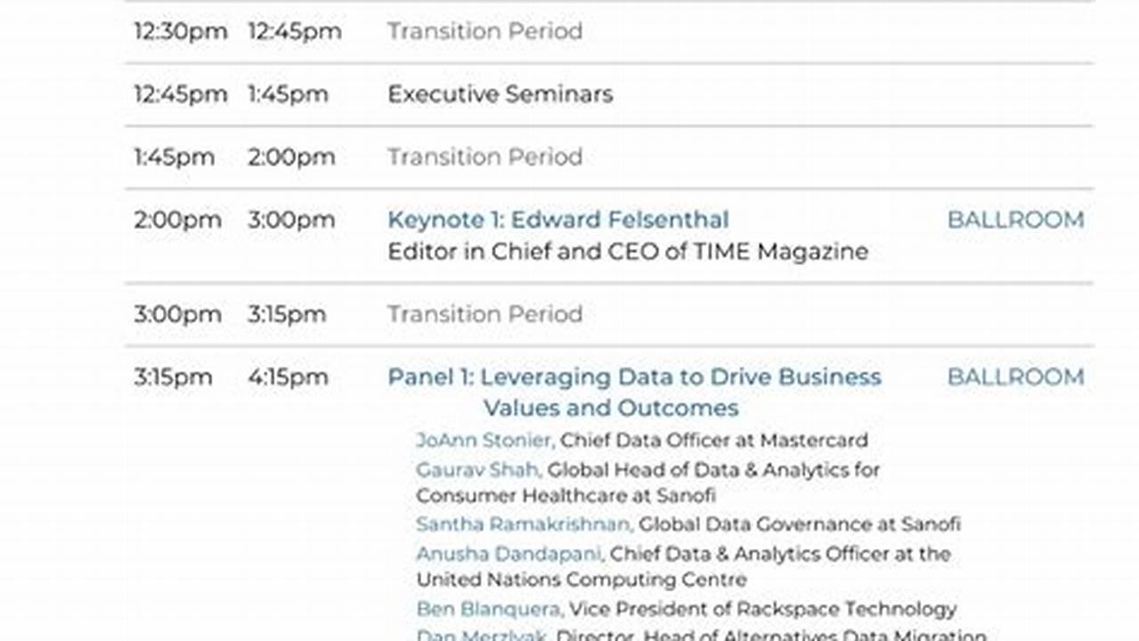 2025 General Conference Schedule