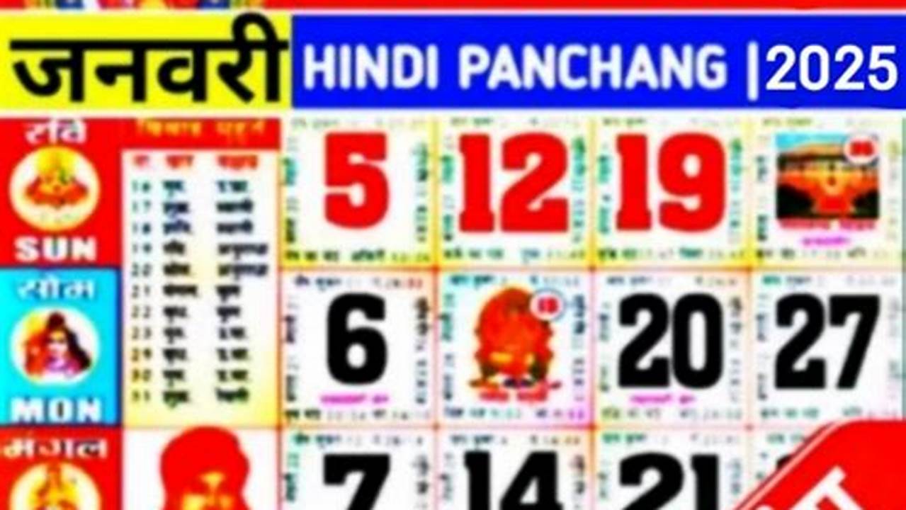 2025 January Calendar Hindi Typing Code In Excel