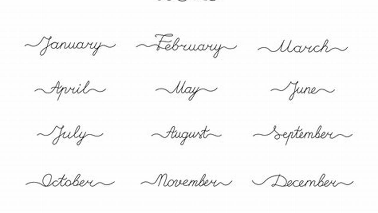 2025 January Calendar Printable Cursive Font