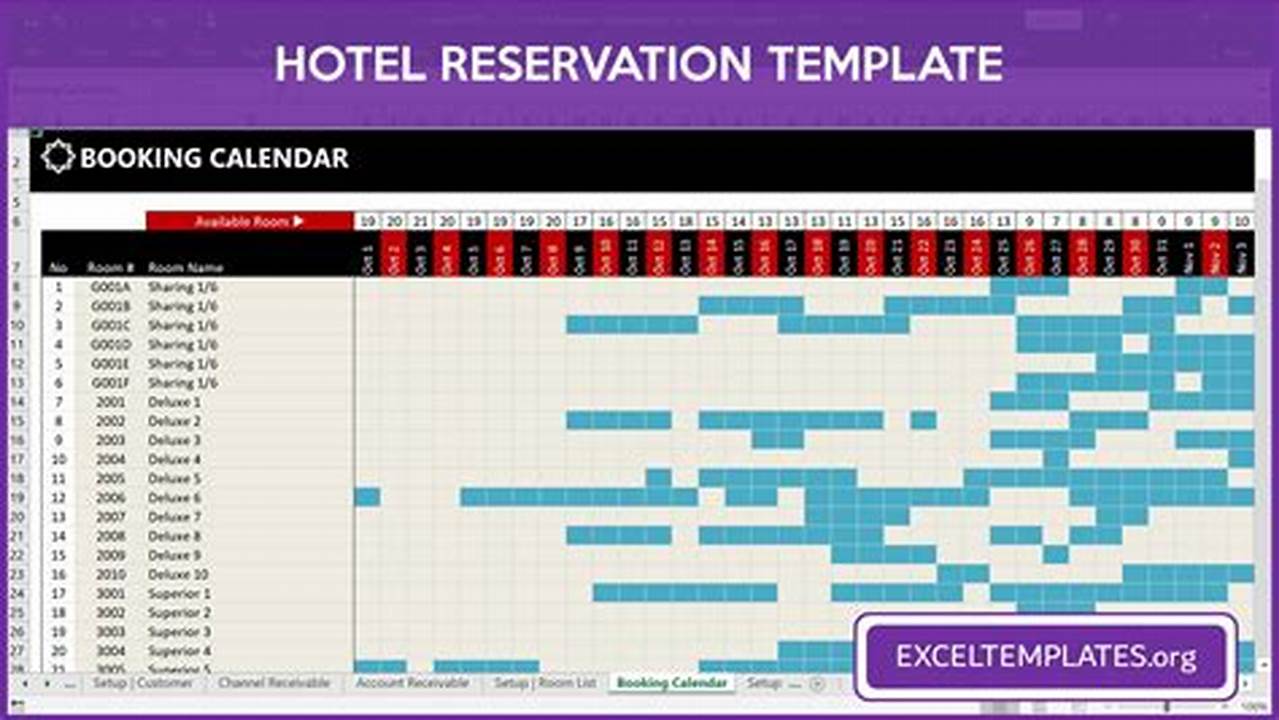 2025 Reservation Weeks Calendar Excel Template