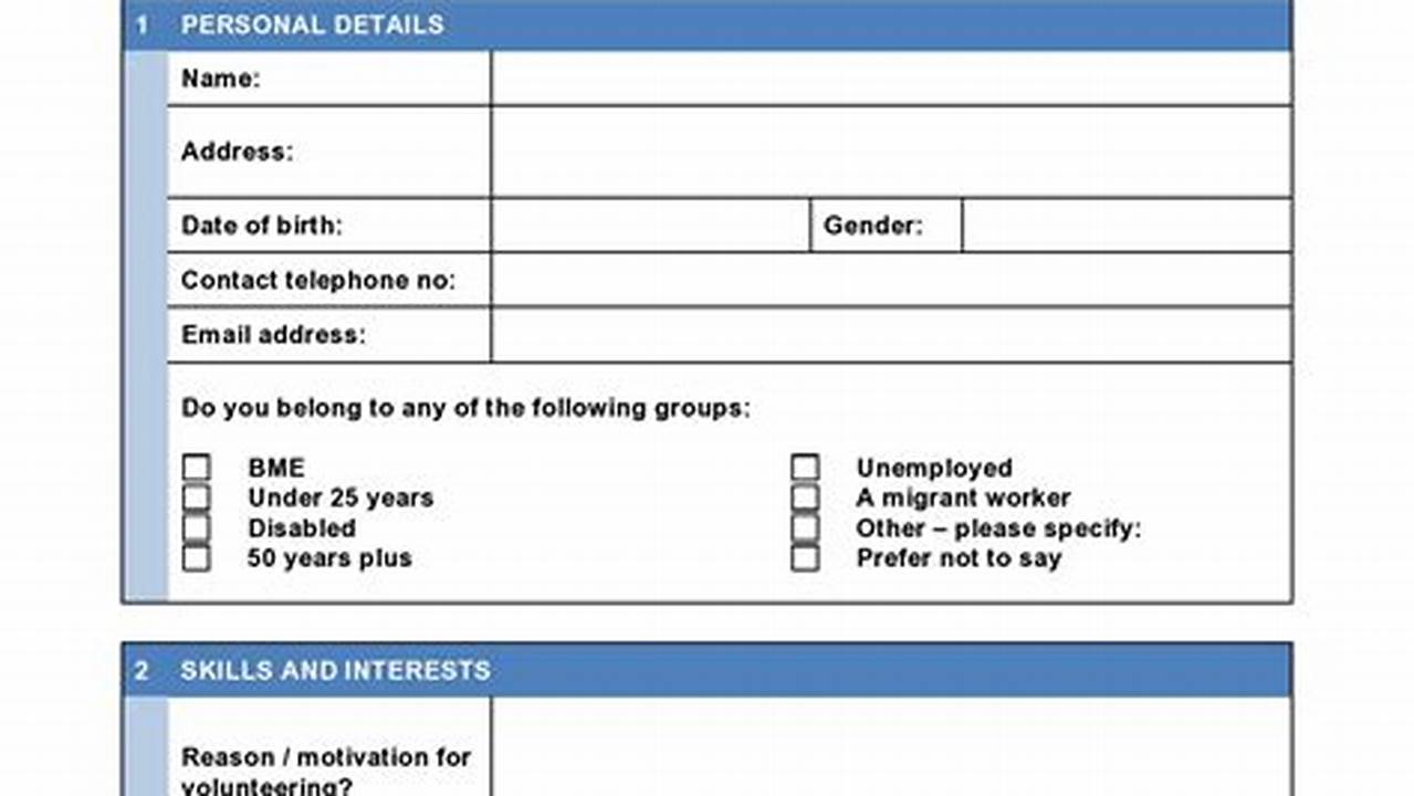 2025 Us Open Volunteer Application Form
