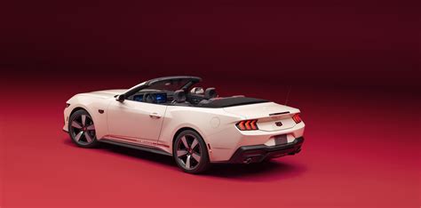 Modern and tech-filled interior of the 2025 Ford Mustang Convertible