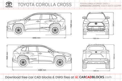 2025 corolla dimensions