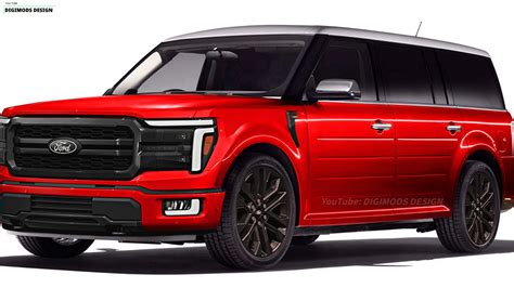 A sleek and modern rendering of the 2025 Ford Flex, showcasing its distinctive silhouette and advanced design elements.