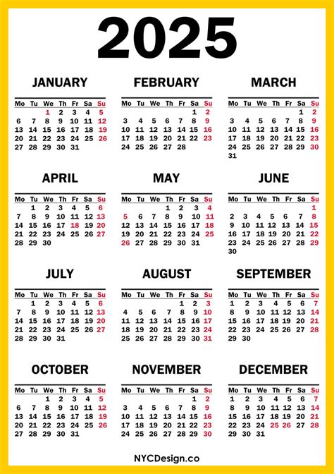 Printable Calendar 2025 Calendars 2025