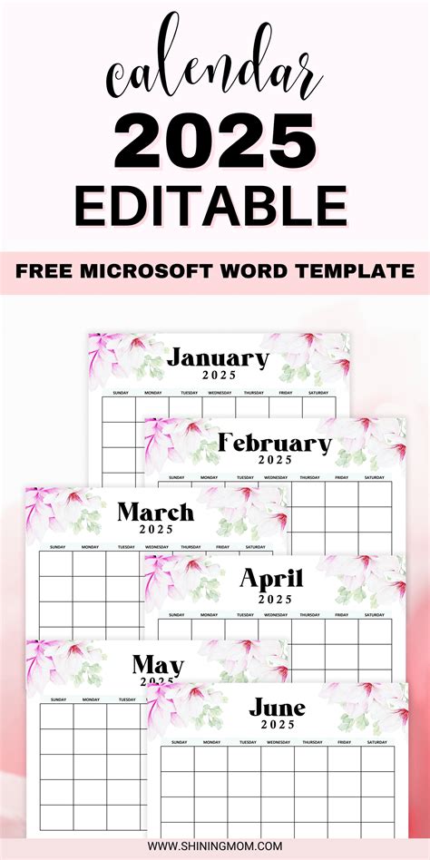 Planning Ahead 41 Free Printable & Editable 2025 Calendar Designs For