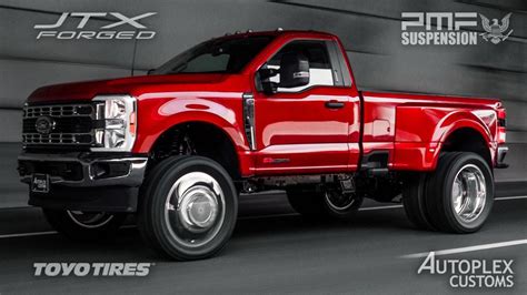 2023 Ford F350 Lariat Leveled on 35sRAPID RED Covert Edition YouTube