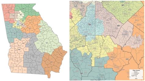2024 Congressional Districts Wall Map by The Map Shop