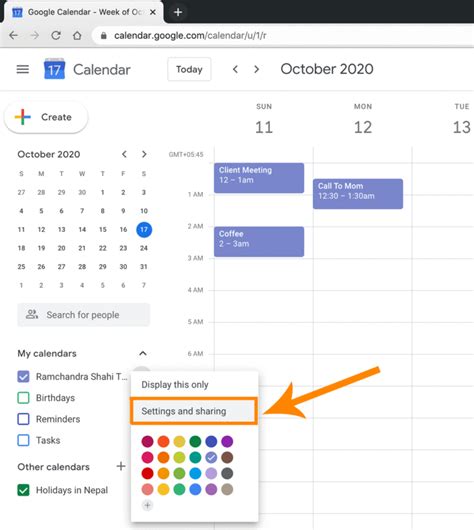 How To Share Google Calendar With Others YouTube