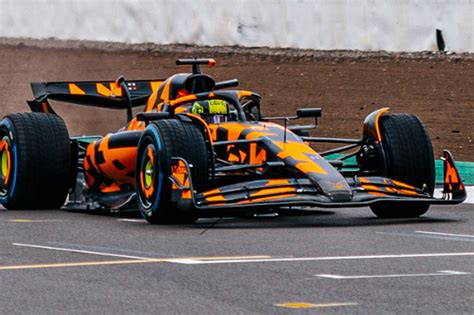 McLaren unveils throwback chrome F1 livery for British GP
