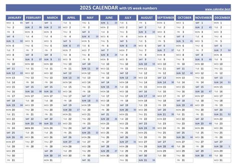 2025 Yearly Calendar Latest Calendar Printable Templates