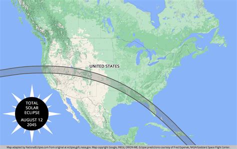 2045 Eclipse Map Interactive