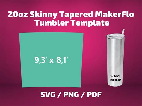 20oz Tapered Tumbler Template