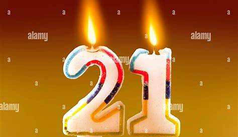 | Birthday cake candles 21 years