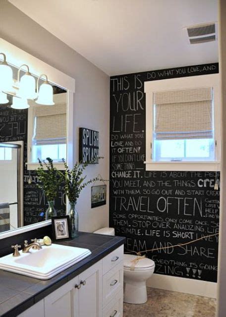 38 Unconventional Chalkboard Bathroom Decor Ideas DigsDigs