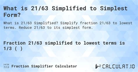 21 63 simplified