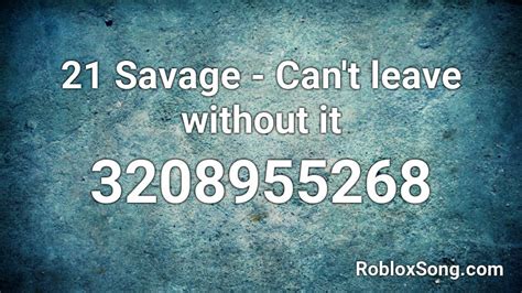 21 Savage Roblox ID