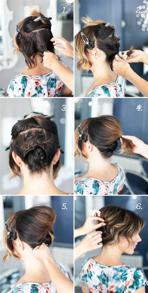 The 21 Super Easy Updos For Beginners Short Hair Step By Step For New Style