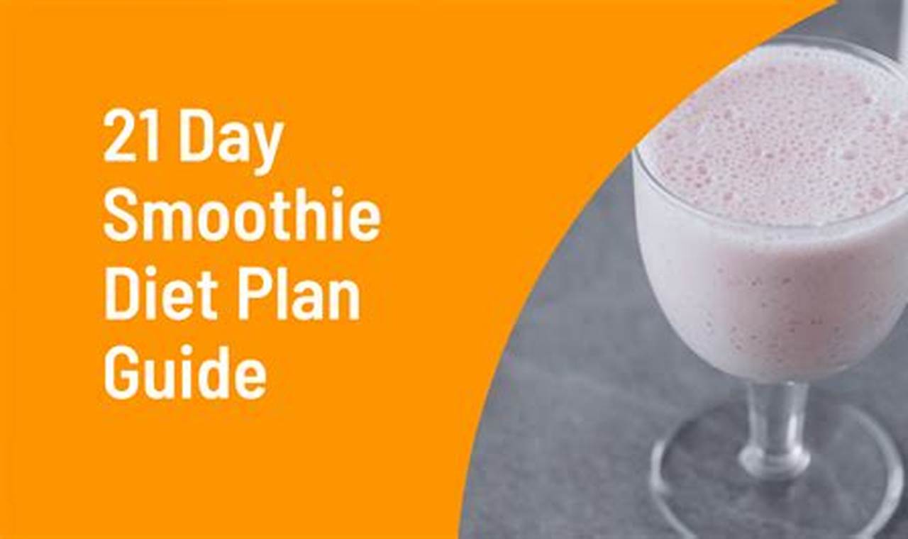 21-Day Smoothie Diet Plan Pdf Free Download