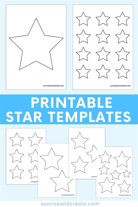 212 Inch Star Template Printable