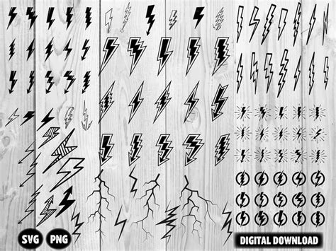 Download 216  Simple Lightning Pattern Bundle Design Pictures Commercial Use For Crafts