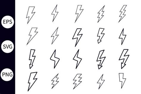 Download 216  Simple Lightning Pattern Bundle Design Pictures Cricut SVG For Crafts