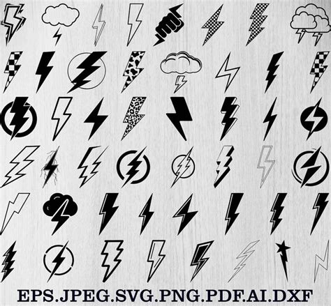 Download 216+ Simple Lightning Pattern Bundle Design Pictures Cut Files