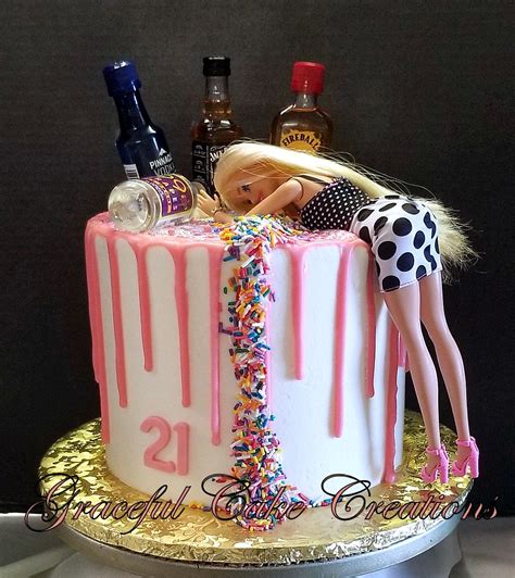 Drunk Barbie Themed 21st Birthday Cake Grace Tari Flickr