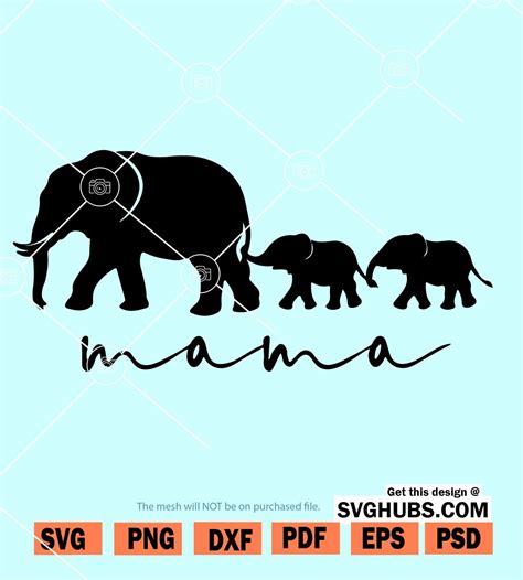 Download 22+ Mom And Baby Elephant Svg Free EPS File Files