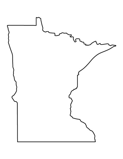 Blank Minnesota County Map Free Download