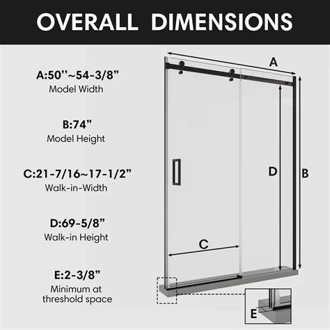 23.5 Shower Door