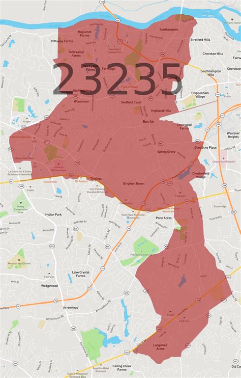 23235 Zip Code Map